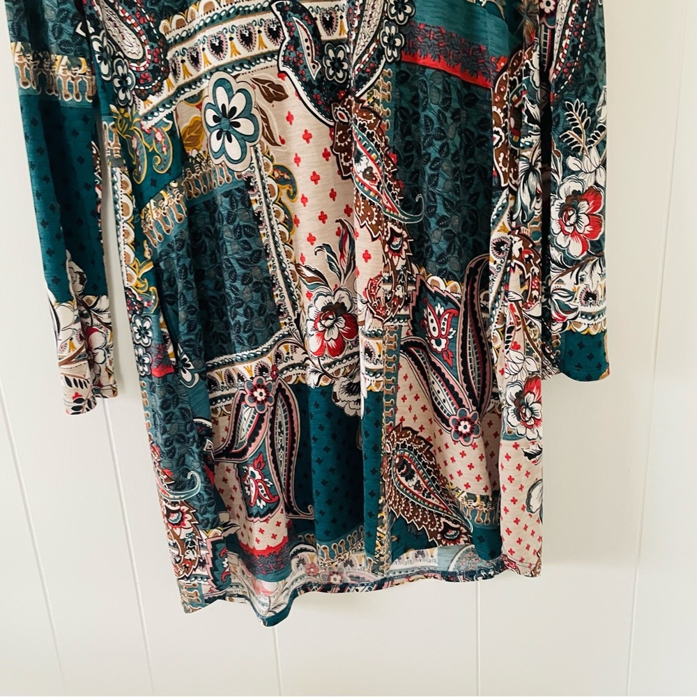 Heimish Usa Multicolor Patchwork Long Sleeve Dress - image 3